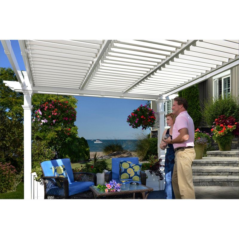 10' x 10' Avalon Louvered Pergola - Vita