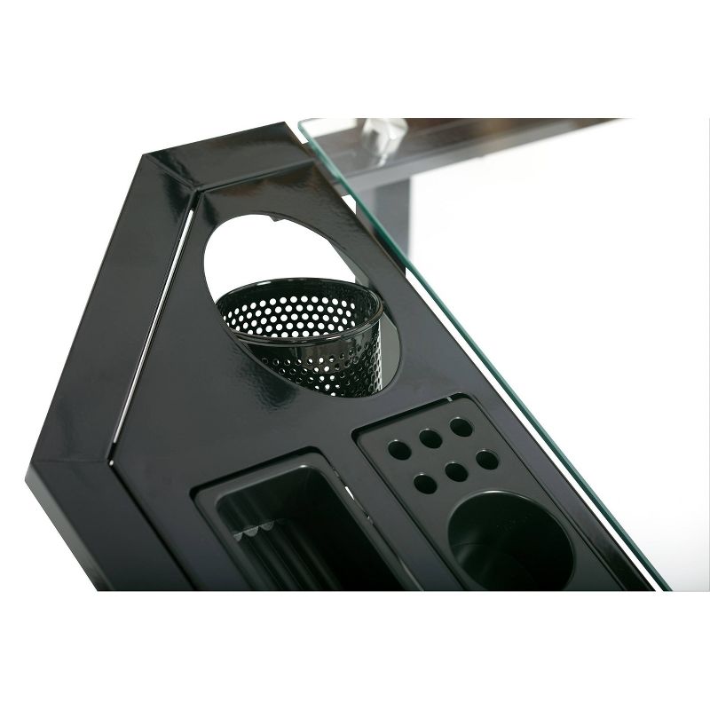 Futura Tower - Black/Clear Glass