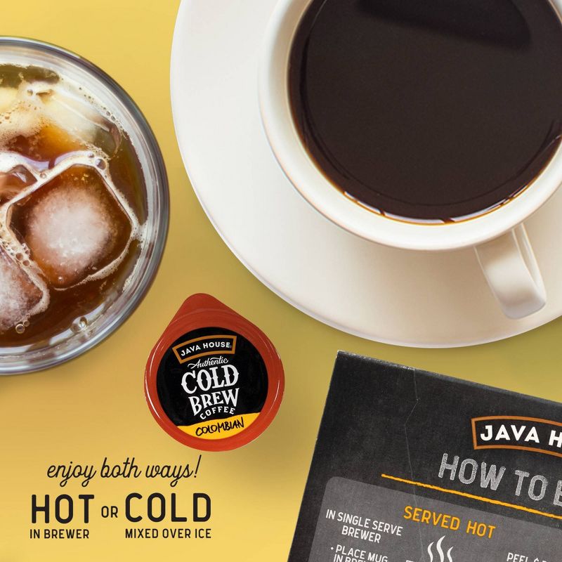 Java House Cold Brew Colombian Black Medium Roast Single Serve - 12ct