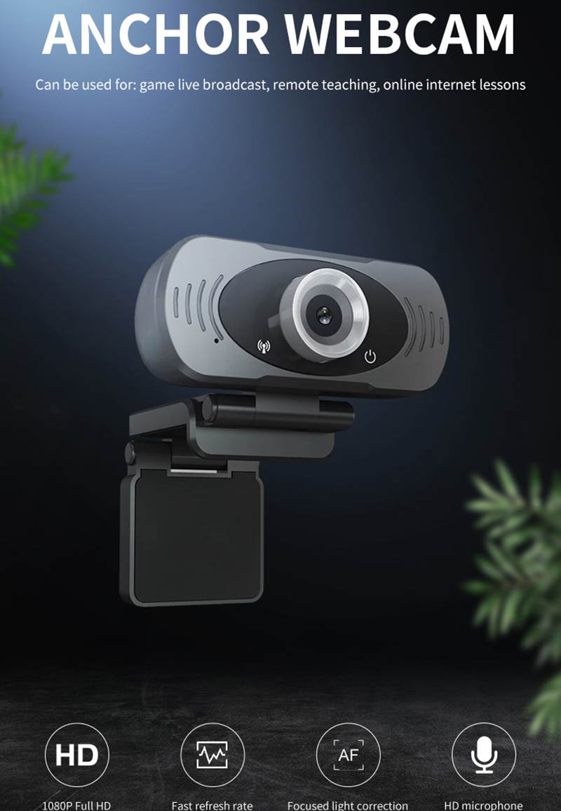 1080P USB Computer Webcam HD Online Teaching Video Teaching Remote Conference Camera Computer Camera Webcam