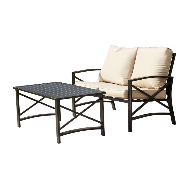 3pc Loveseat Patio Seating Set - Patio Festival