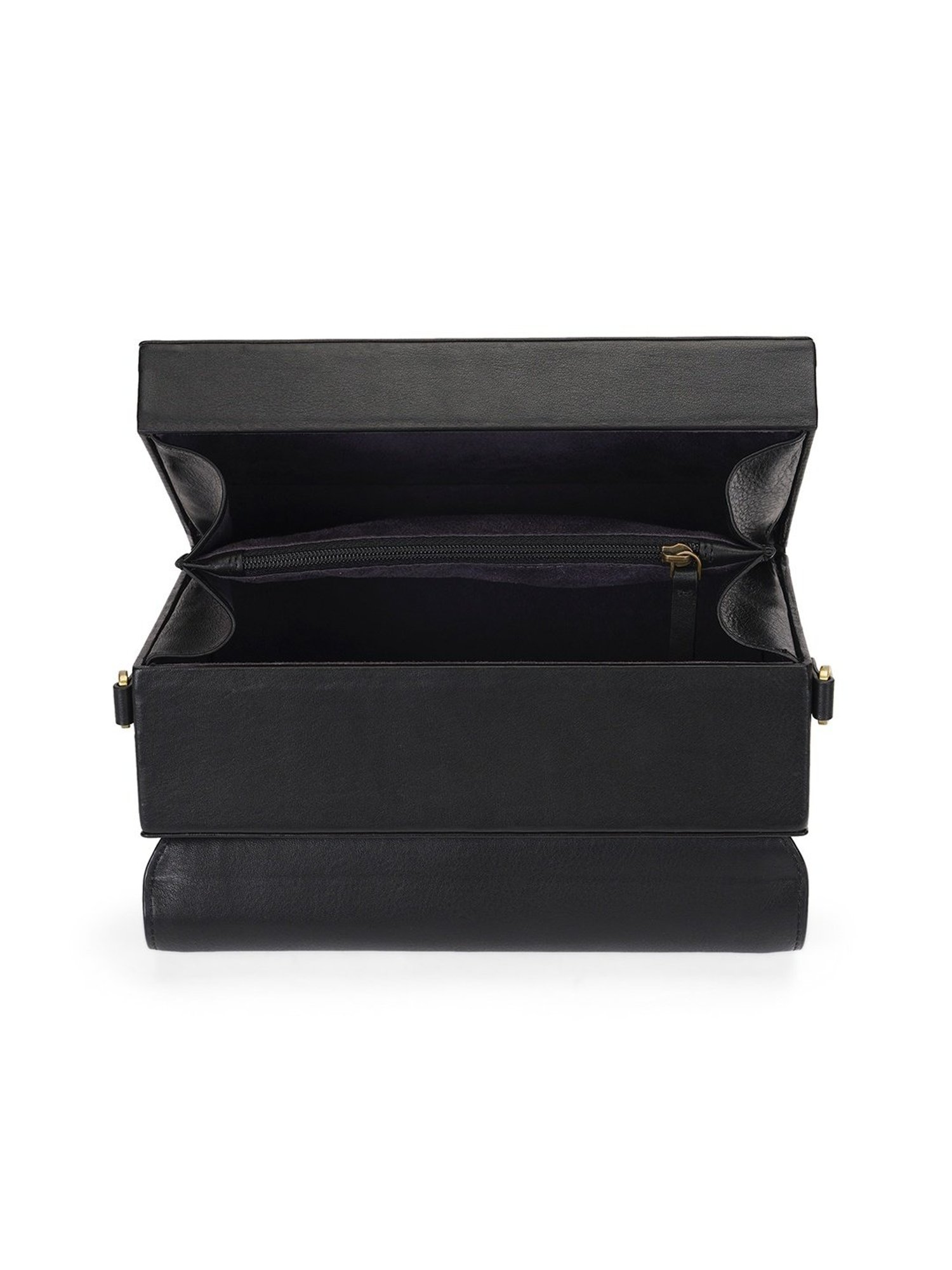 PERQUISITE RAINA Black Solid Small Sling Handbag