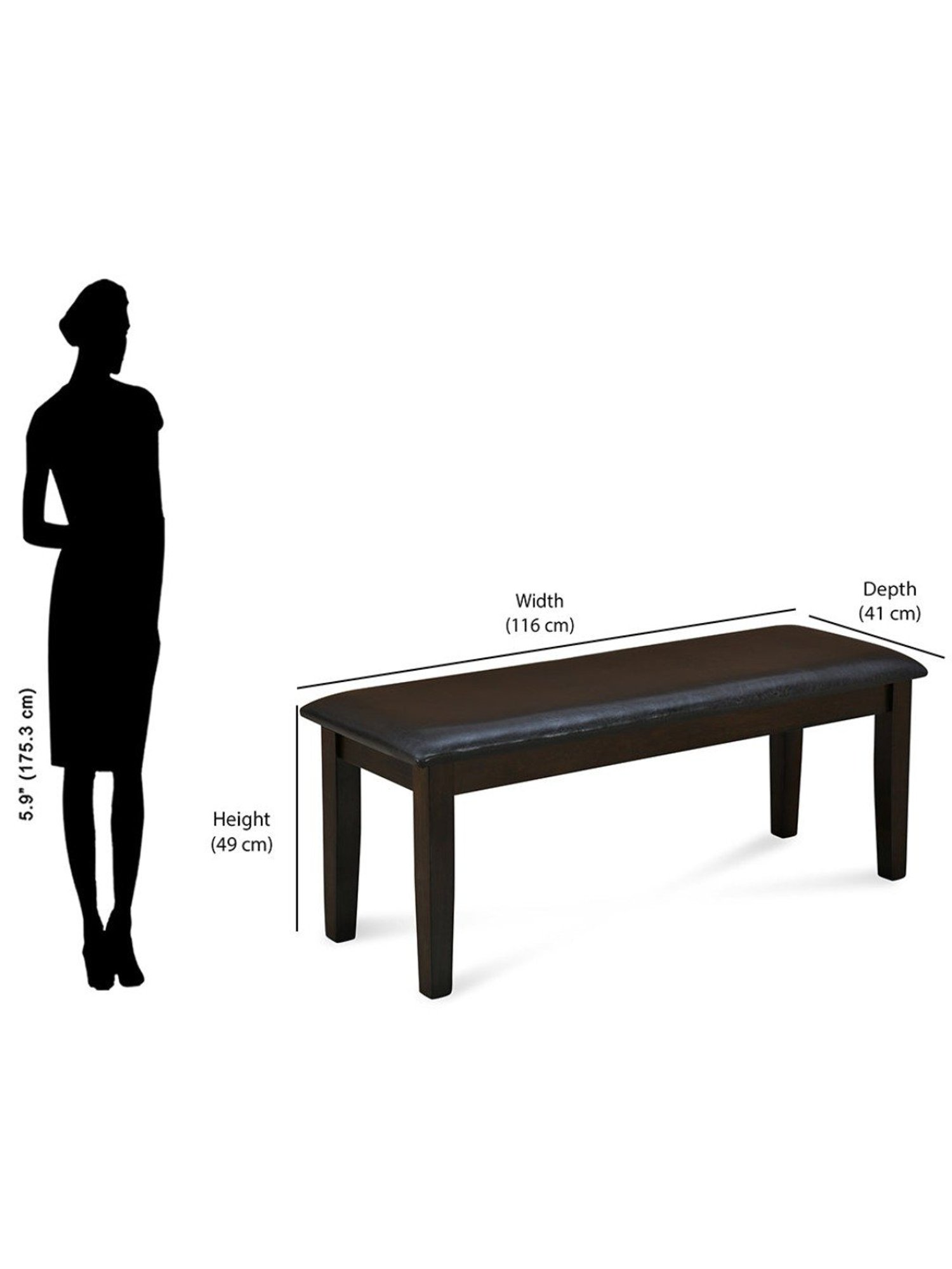 Nilkamal Olivia Brown Solid Wood Rubber wood 6 Seater Dinning Table set