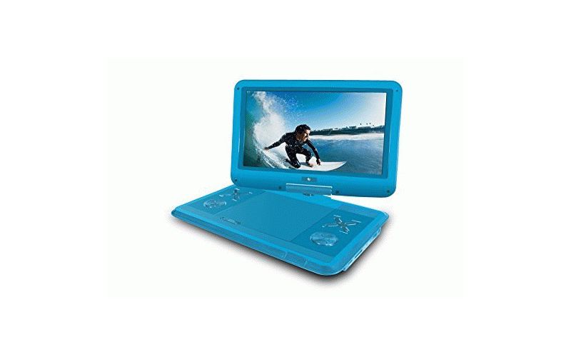 Ematic EPD121BU Portable DVD Player - 12.1" Display - 1366 x 768 - Blue - DVD-R, CD-R - DVD Video, Video CD, MPEG-4 - CD-DA, MP3