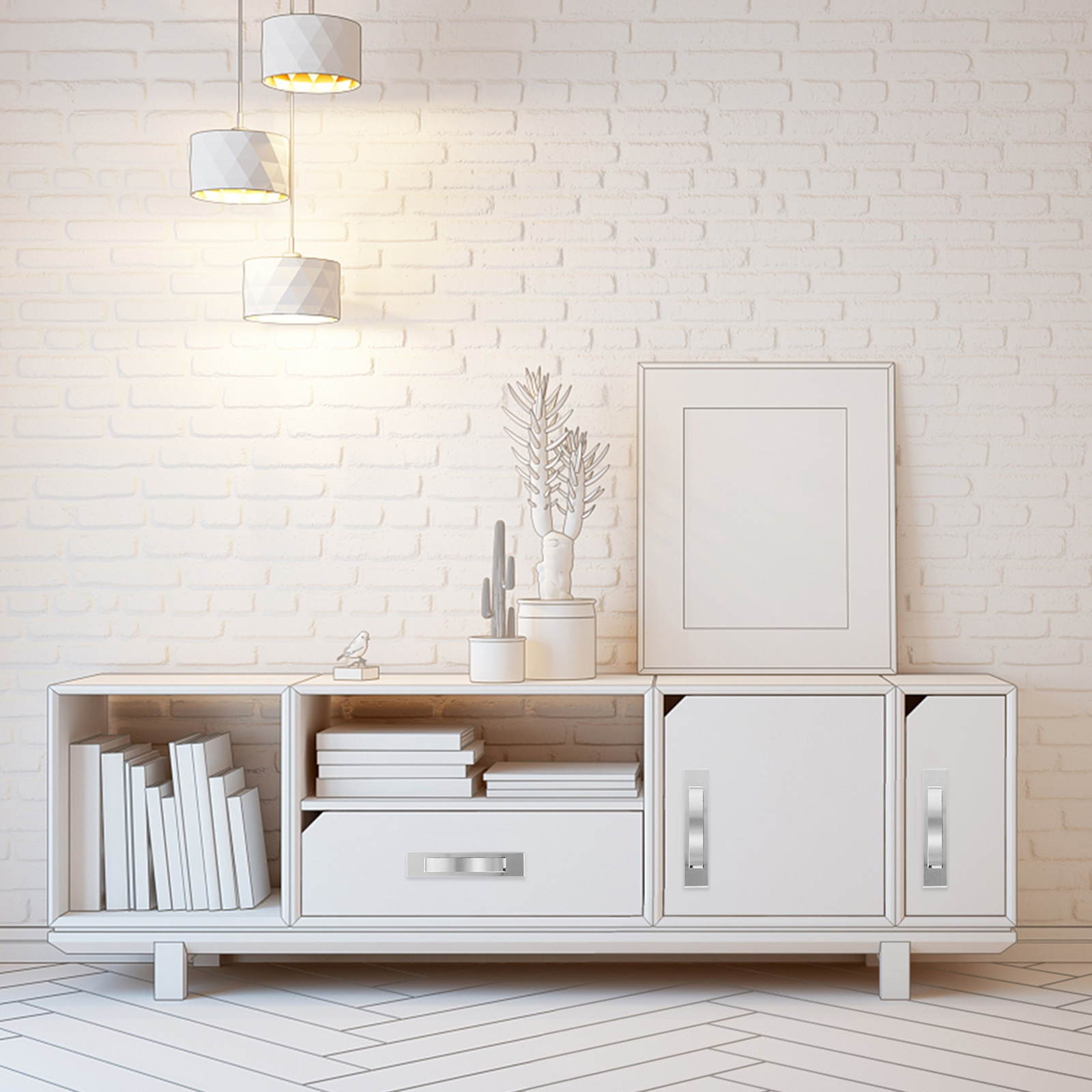 4 Sets Drawer Pull Handle Prime Sturdy Embedded Durable Accessories Pull Handle for Drawer