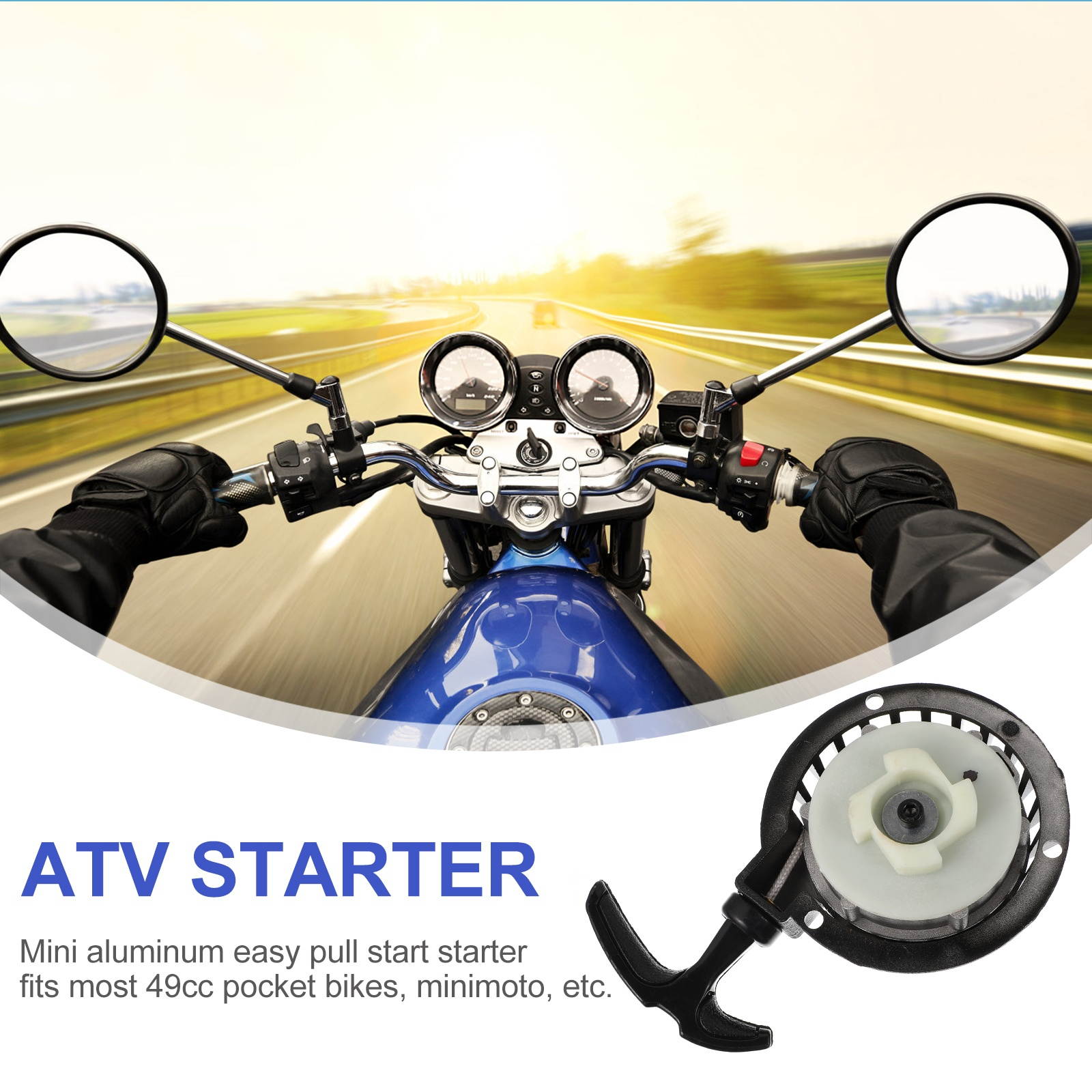 Pull Starter Part for 49CC Pull Start Dirt Bike Mini Pocket Minimoto ATV Quad