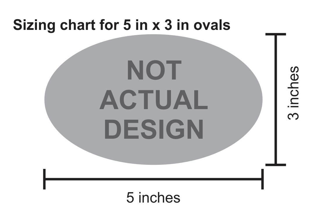 StickerTalk Oval Maryland the Old Line State Vinyl Sticker, 5 inches by 3 inches