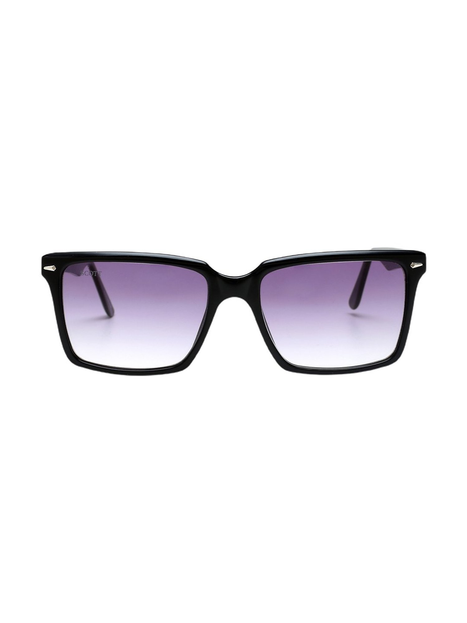 Scott Light Violet Rectangular Unisex Sunglasses