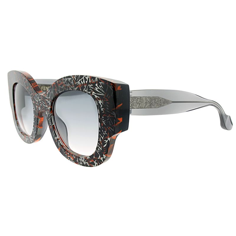 Fendi By Thierry Lasry  GFD LF Womens Square Sunglasses Transparent Print 50mm