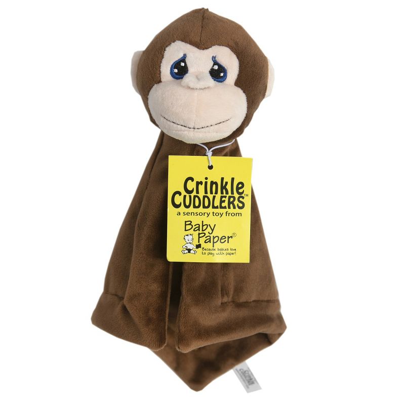Baby Paper Crinkle Cuddlers Monkey Gift Set - Crinkle Cuddlers Monkey & Jungle Baby Paper