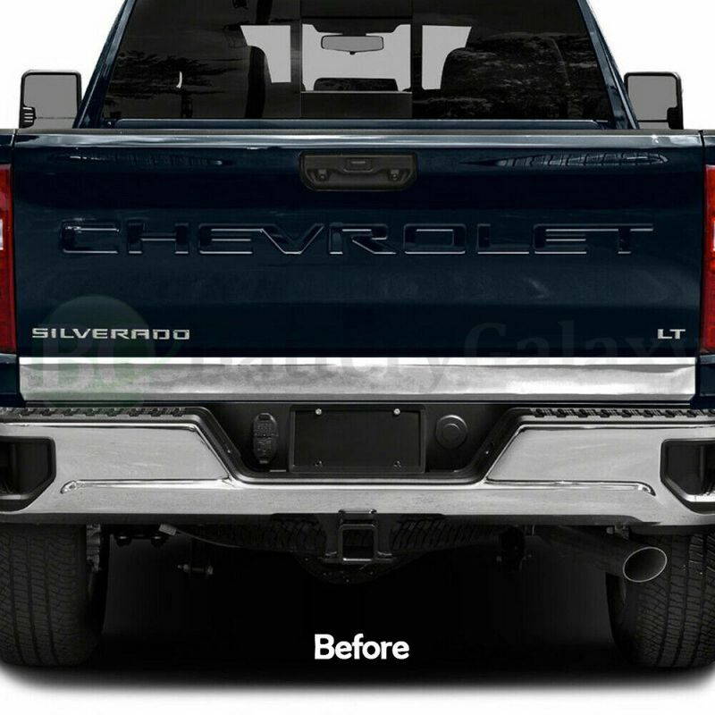 2020 Chrome Tailgate Letters for CHEVROLET Silverado Insert Decals Stickers