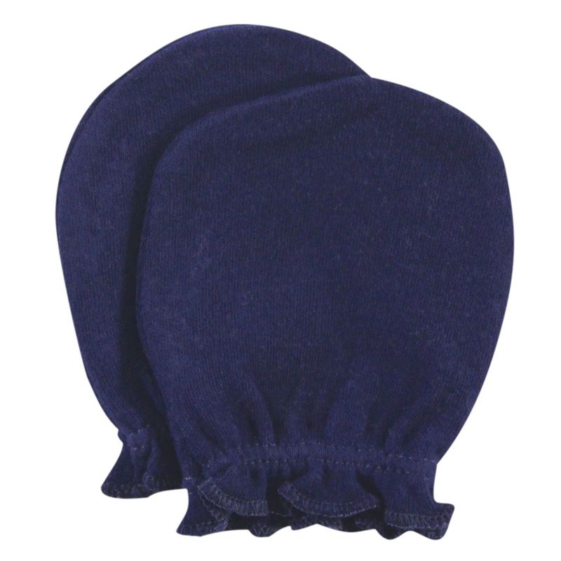 Hudson Baby Infant Boy Cotton Scratch Mittens, Sail The Sea, 0-6 Months