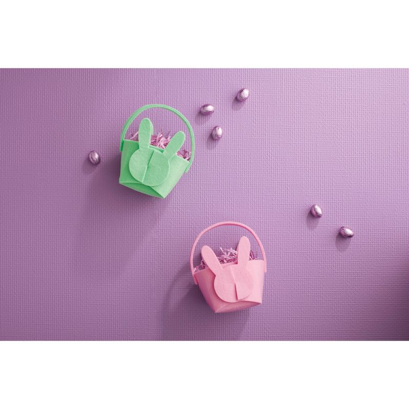 Jumbo Plastic Easter Bucket Printed Boarder with Stickers White - Spritz™