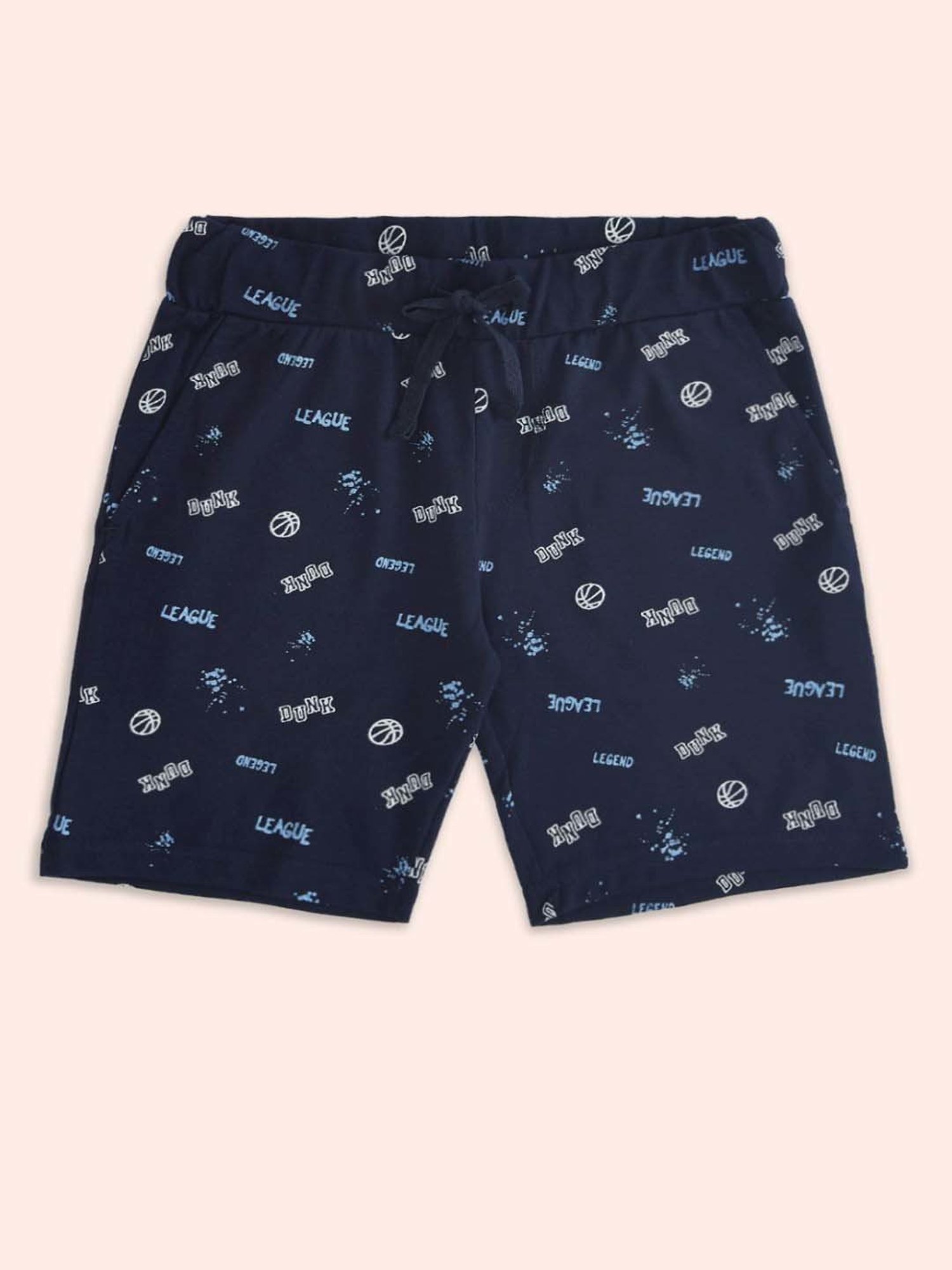Pantaloons Baby Kids Navy Cotton Printed Shorts