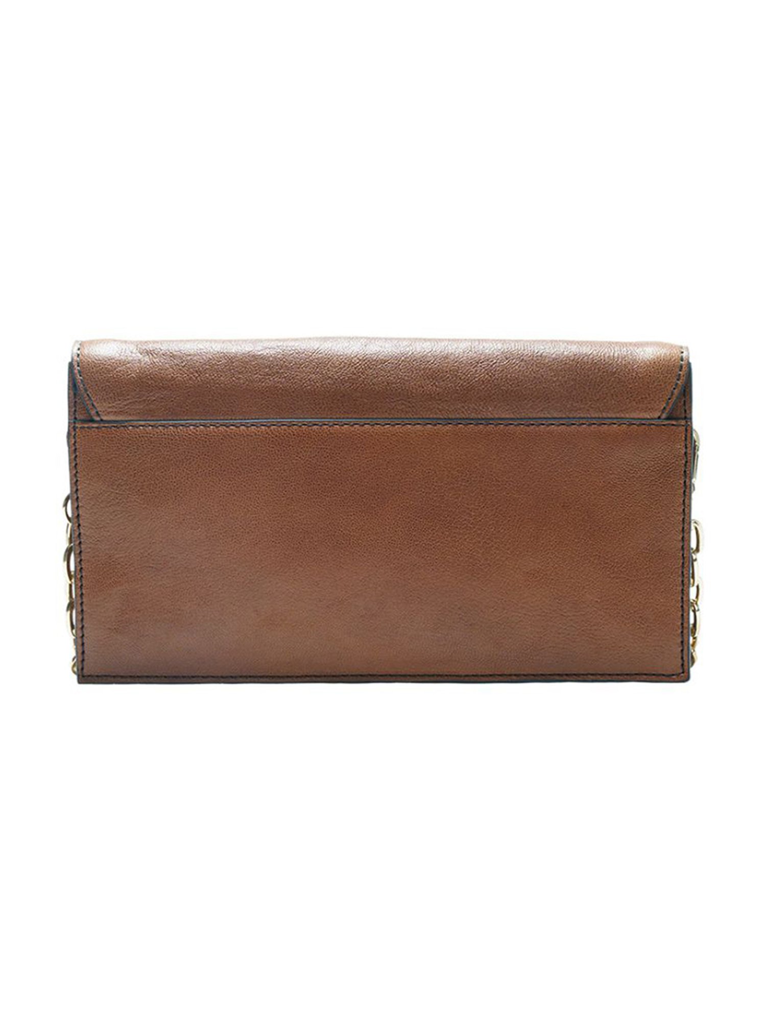 RI2K London Brown Leather Medium Cross Body Bag