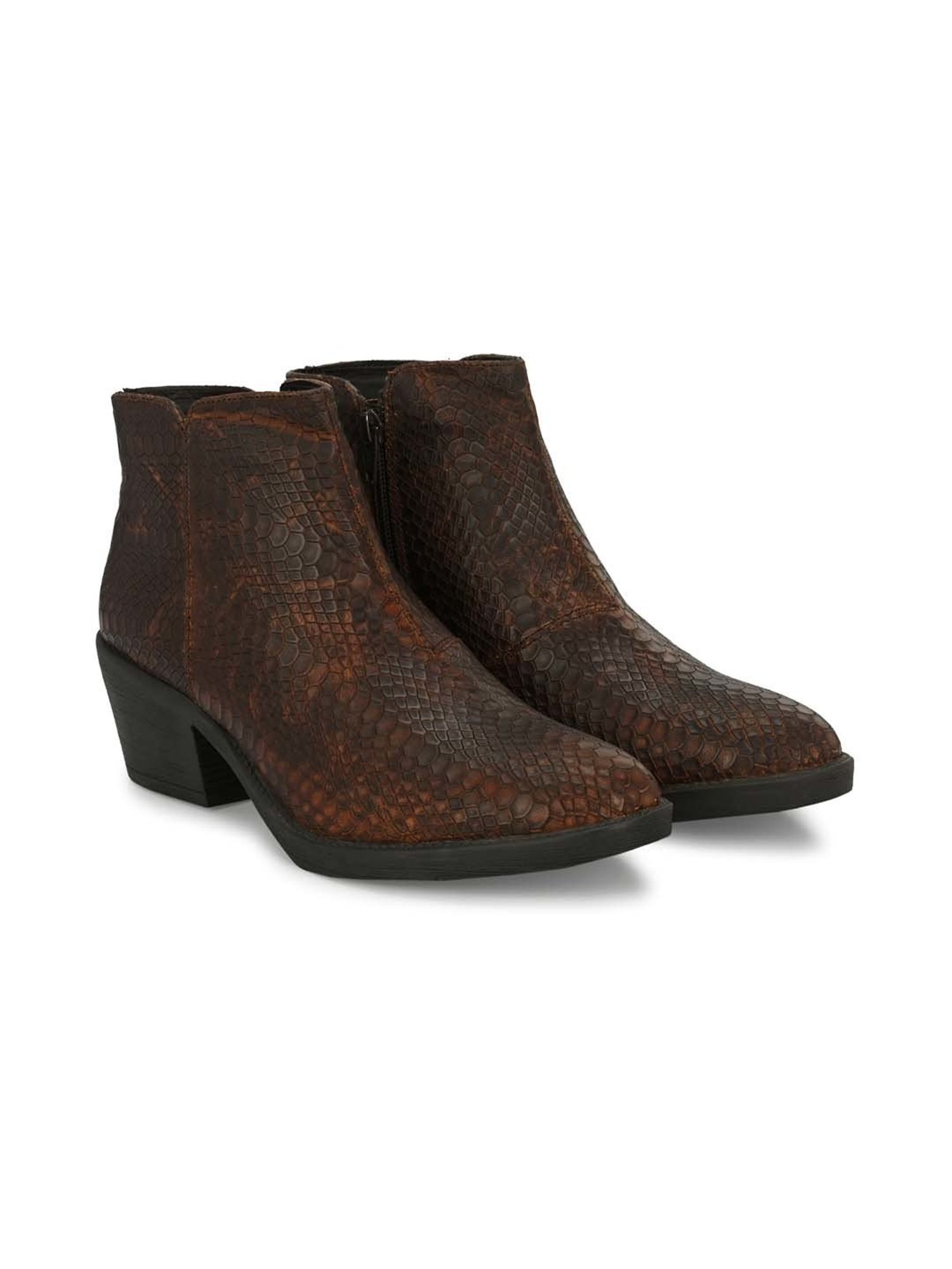 Carlo Romano Women's Dark Brown Casual Boots