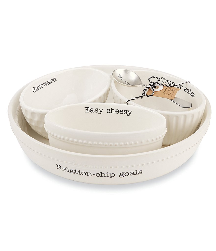 Mud Pie Circa Fiesta Medley Chip and Dip Server