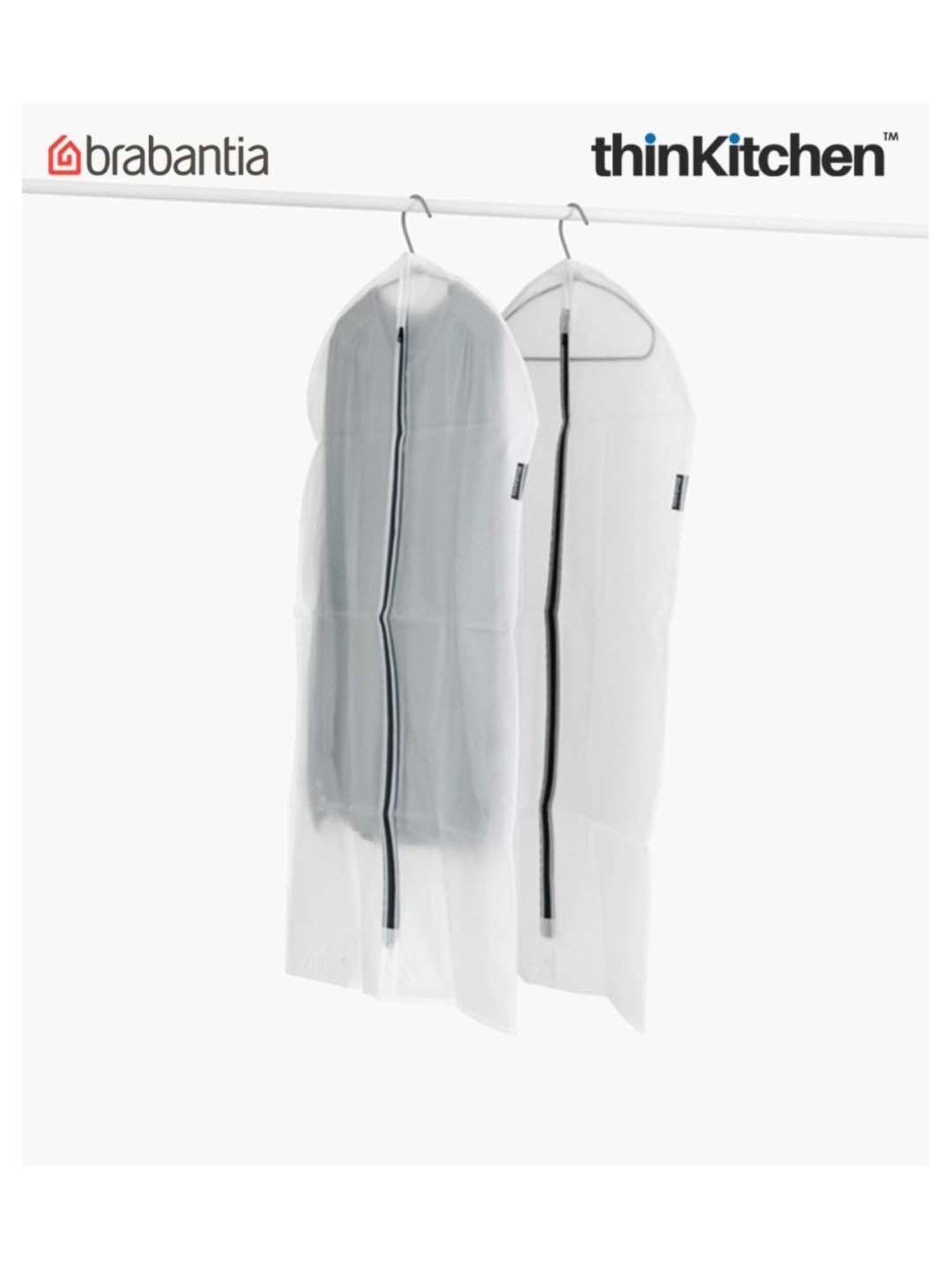 Brabantia White Plastic Protective Medium Clothes Cover - Set of 2