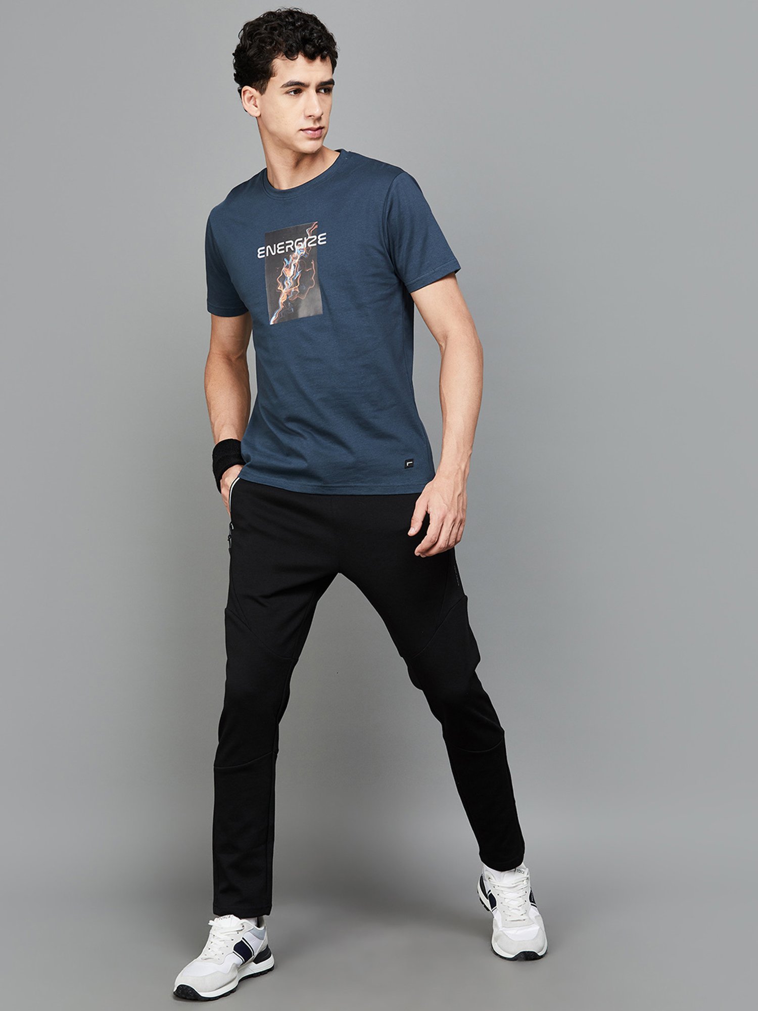 Parx Black Jogger Fit Joggers