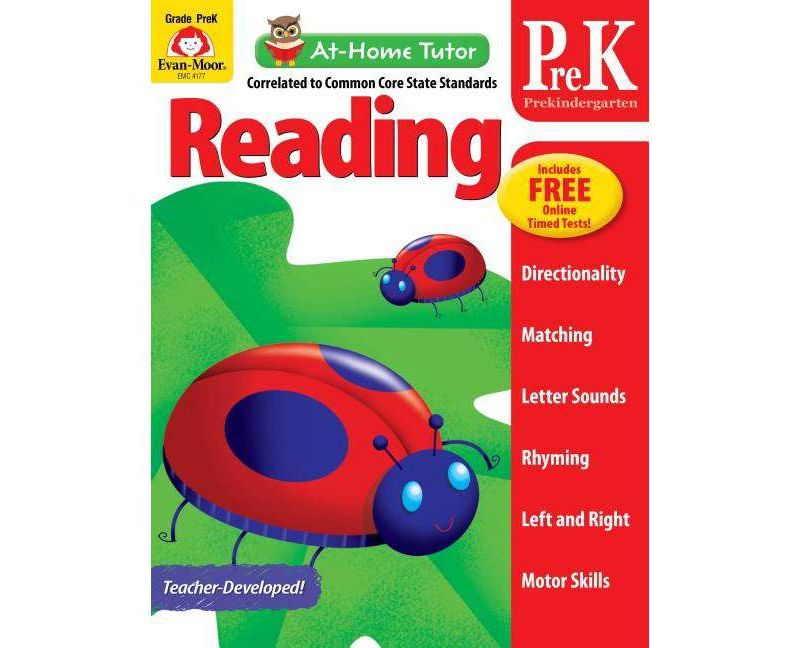 At Home Tutor Reading, Grade Pre-K - (At-Home Tutor) (Paperback)
