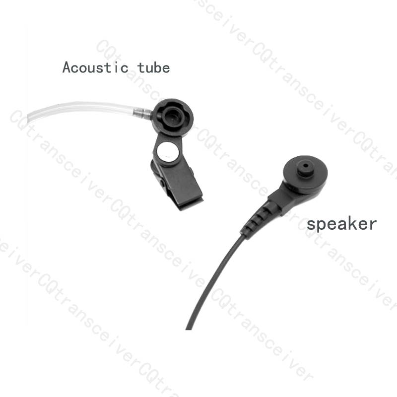 FBI style Earpiece with Microphone and Replacement earbud for Yaesu handheld radio VX1R VX2R