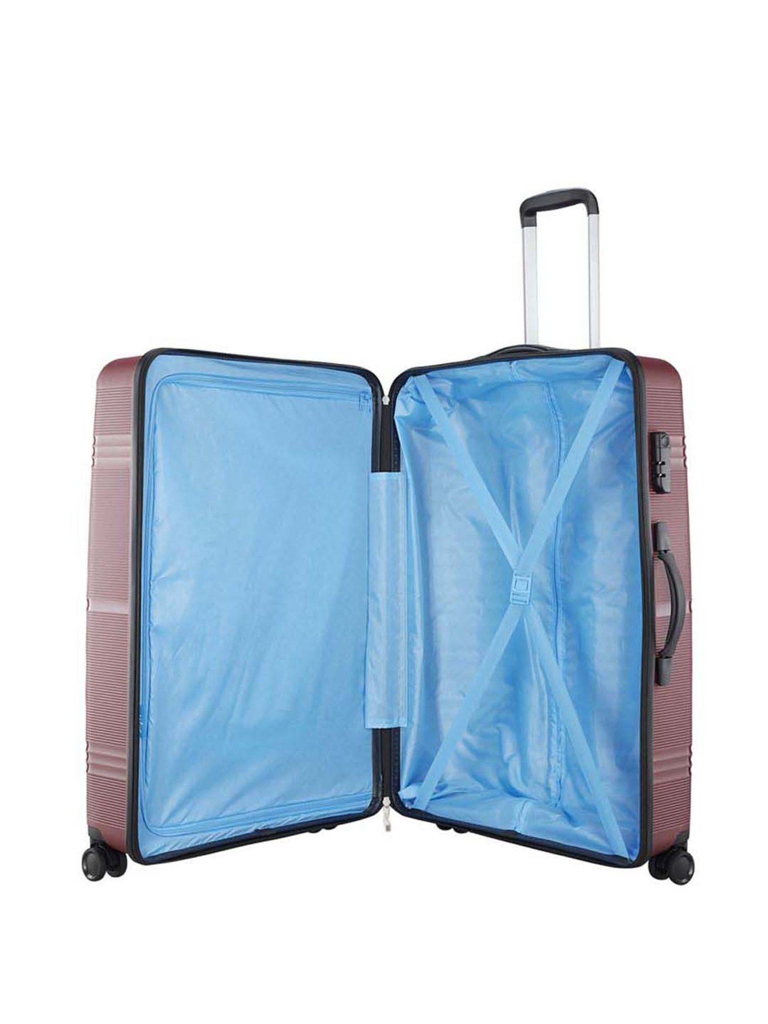 Skybags Focus Maroon Textured Hard Large Trolley Bag - 54 cm