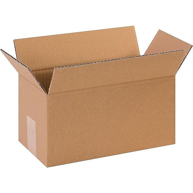 COASTWIDE 12 x 6 x 6 Shipping Boxes, ECT Rated, Kraft 120606