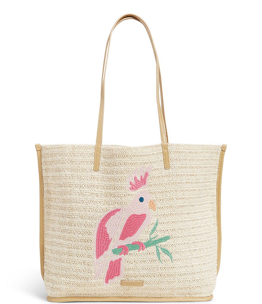 Kurt Geiger London Kensington Llama Straw Basket Bag