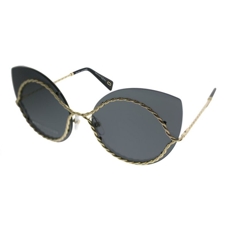 Marc Jacobs  J5G Womens Cat-Eye Sunglasses Gold 61mm
