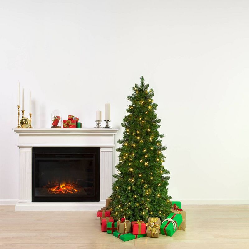 5.5ft Easy Treezy Pre-Lit LED Natural Easy Setup Artificial Christmas Tree