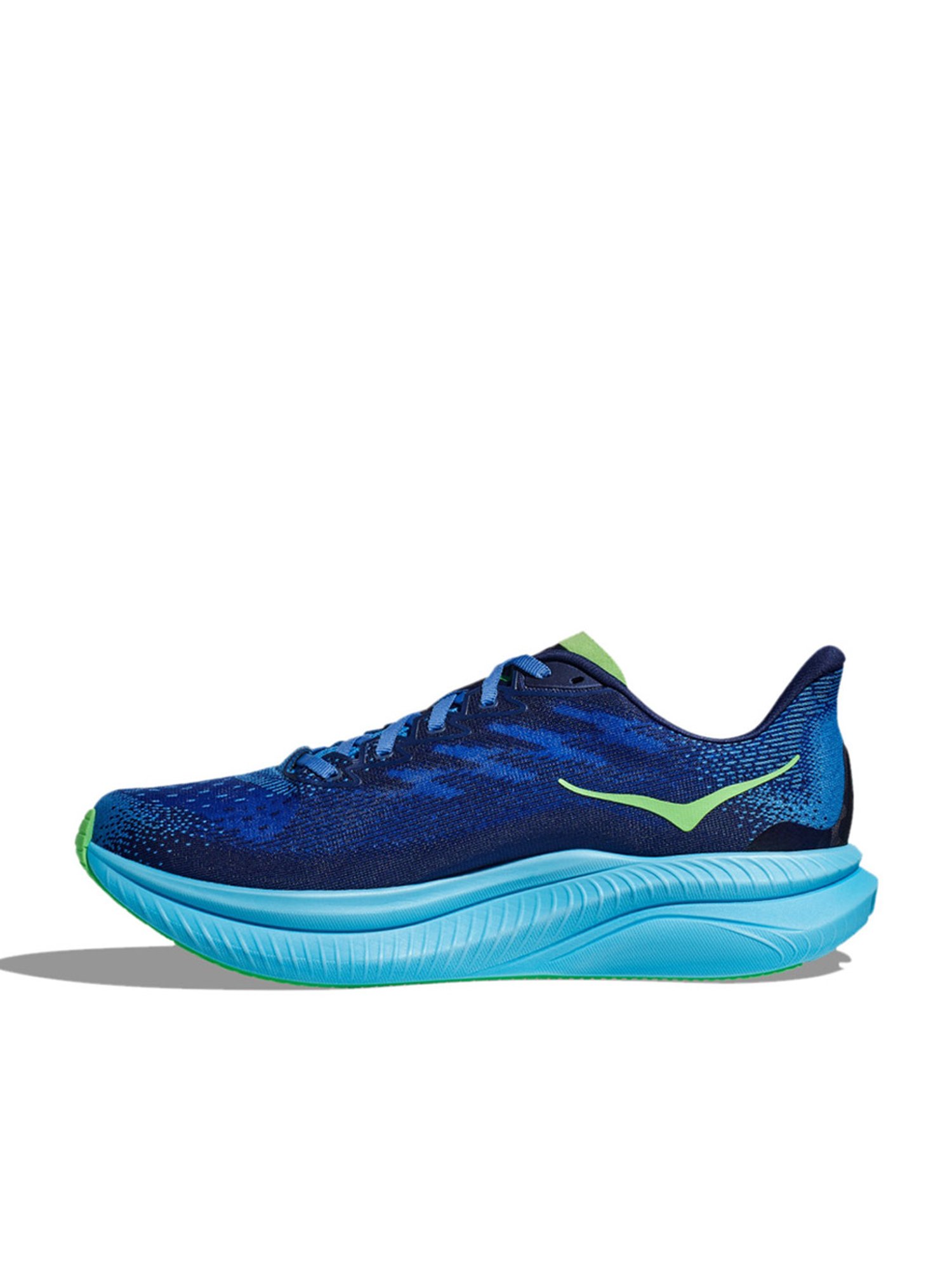 Hoka Men's M MACH 6 WIDE Virtual Blue & Bellwether Blue Running Shoes