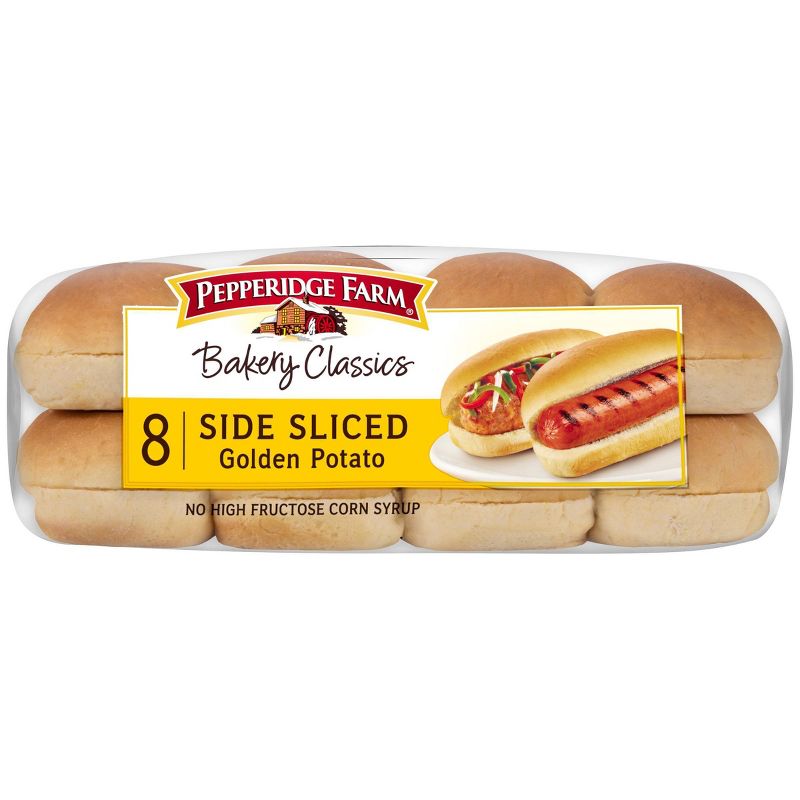 Pepperidge Farm Bakery Classics Top Sliced Golden Potato Hot Dog Buns -14oz/8pk