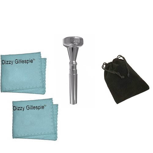Dizzy Gillespie Elite Series Trumpet Mouthpiece Pack w/Dizzy Gillespie Trumpet Cleaning Cloth 2 Pk + Bonus Mouthpiece Pouch