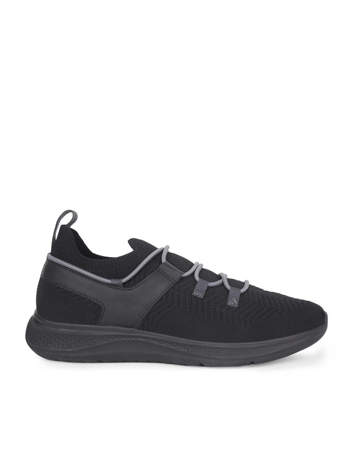 Hush Puppies by Bata Men's ELEVATE Black Running Shoes