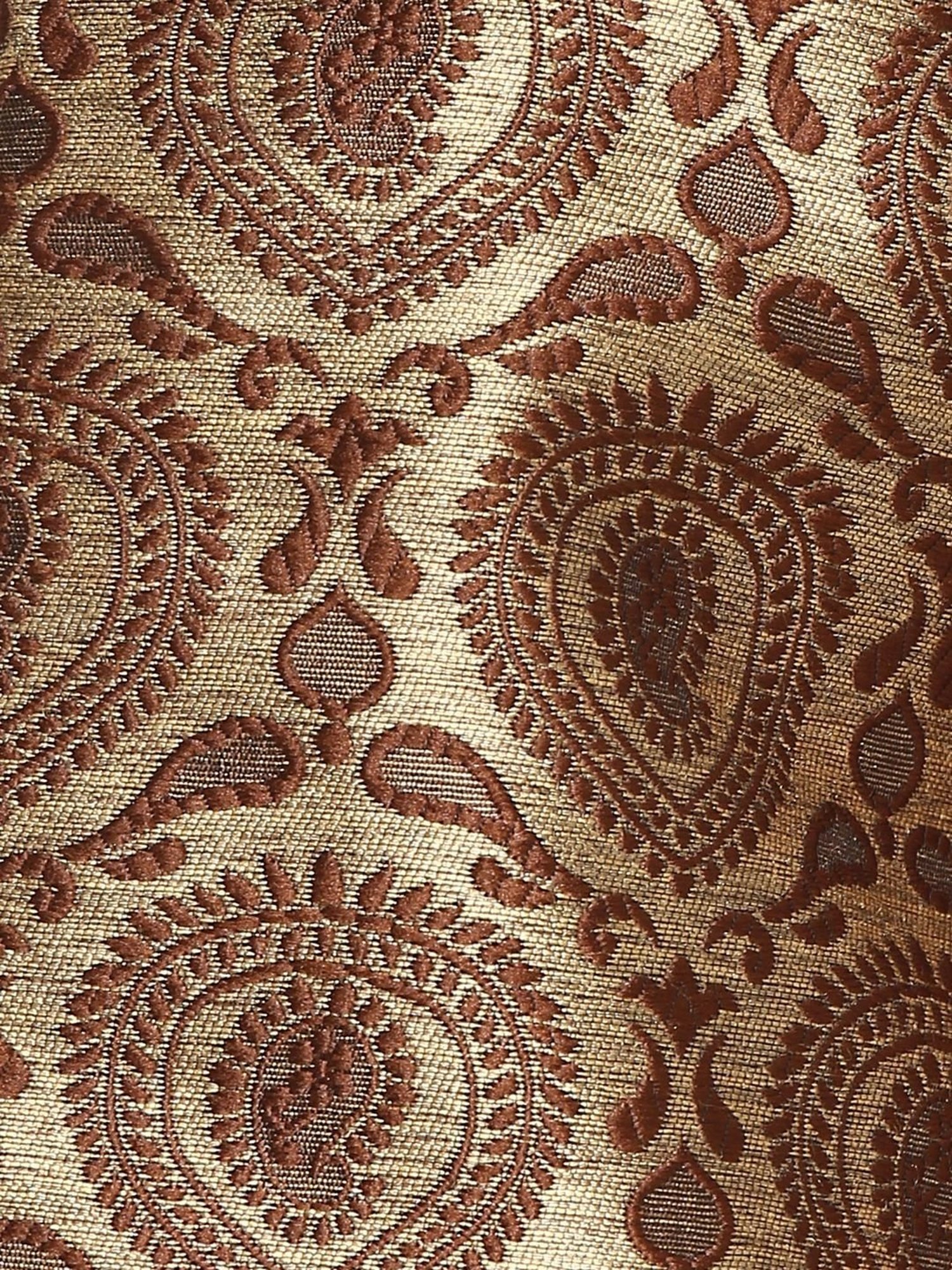 Hangup Brown Jacquard Pattern Shrug