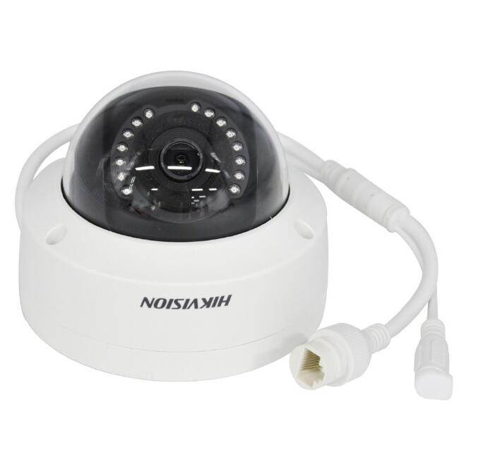 Hikvision New Version IP Camera DS-2CD1143G0-I 4MP 4mm PoE Dome Camera 2-Axis Adjustment HD 2K IR Ip67 IK10 H.265 Support ONVIF ISAPI English Version, 1 Pack