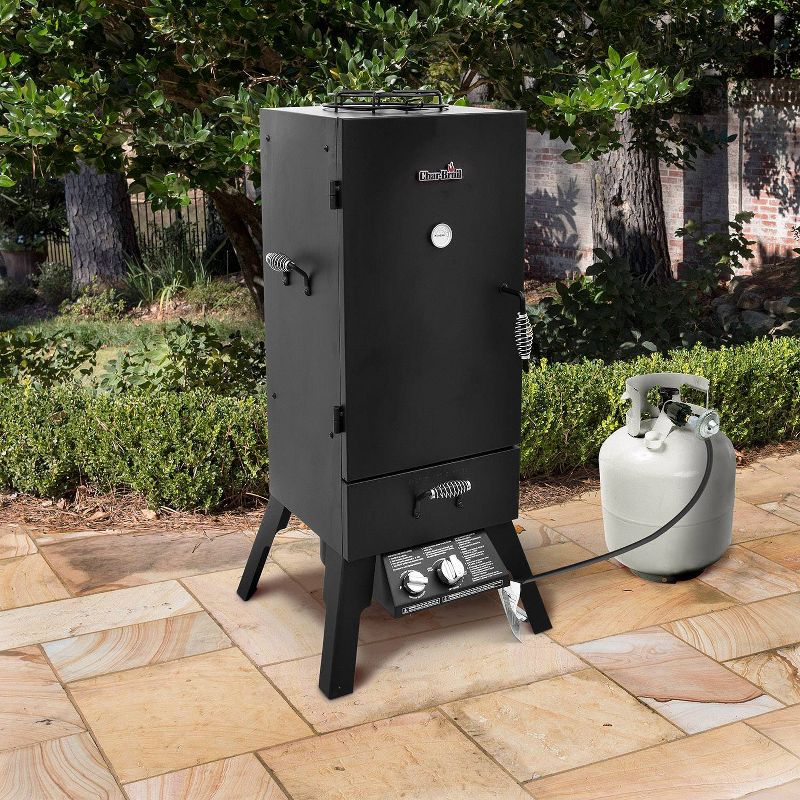 Dyna-Glo Wide Body Vertical Offset Charcoal Smoker Model DGO1890BDC-D