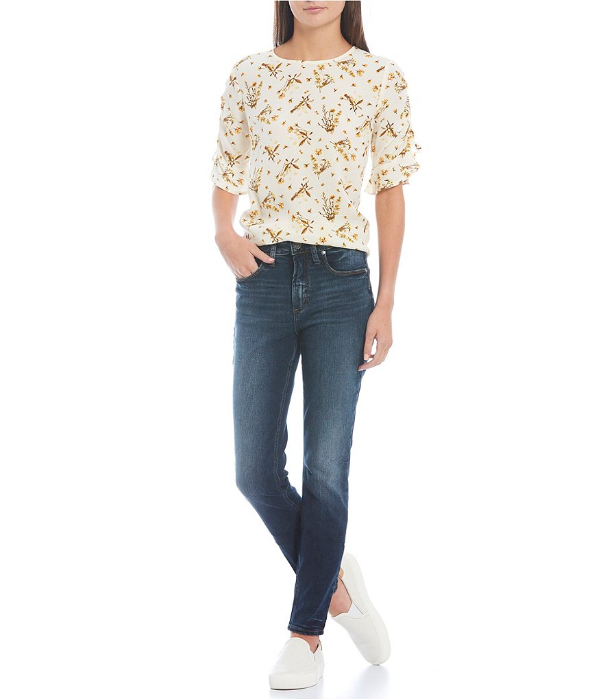 Celebrity Pink Destructed Mom Jeans