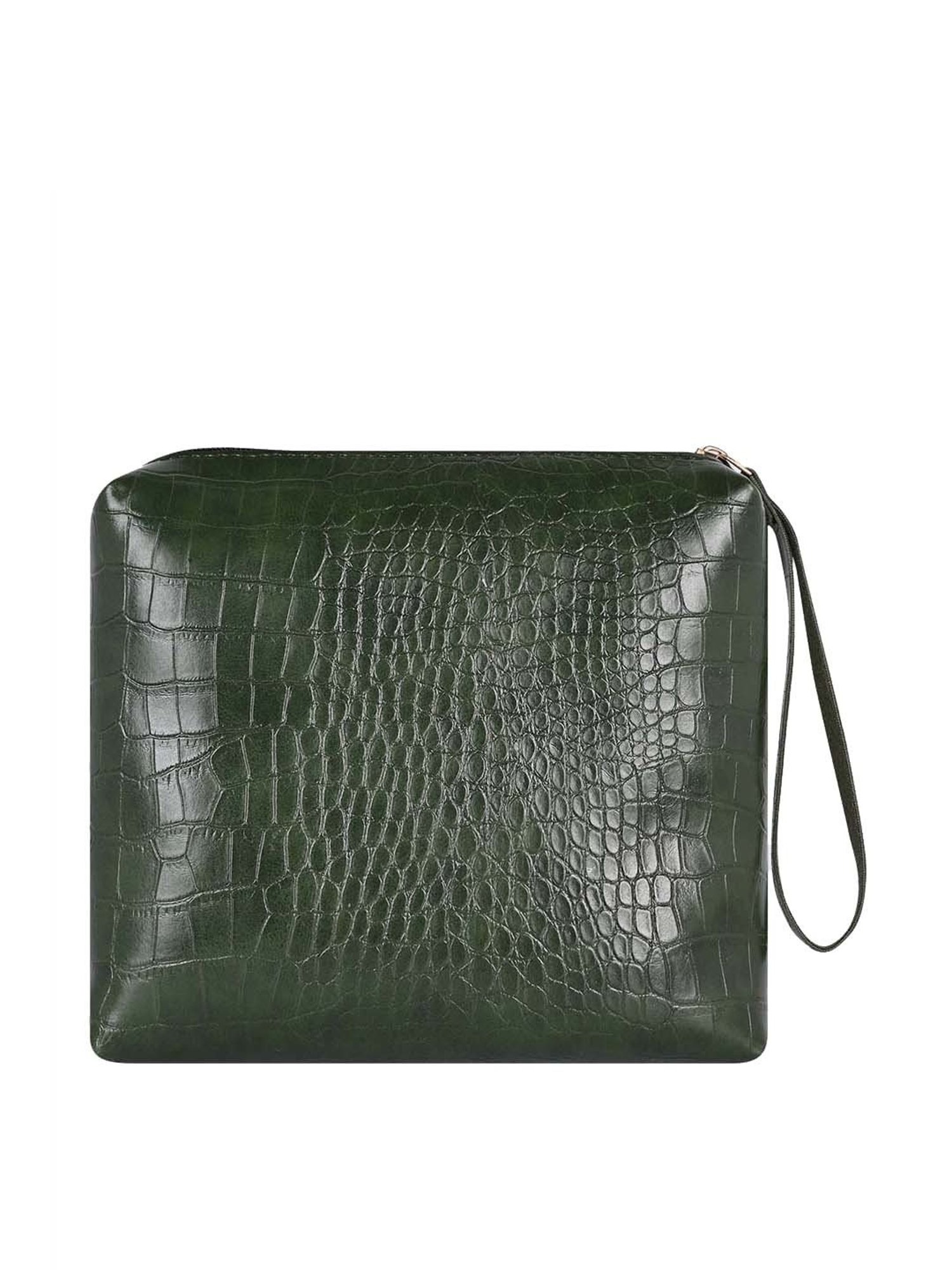Bagsy Malone Olive Textured Pouch