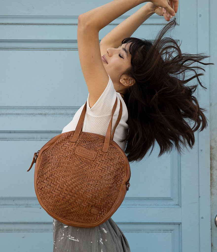 Bed Stu Gretchen Woven Circle Crossbody Shoulder Bag