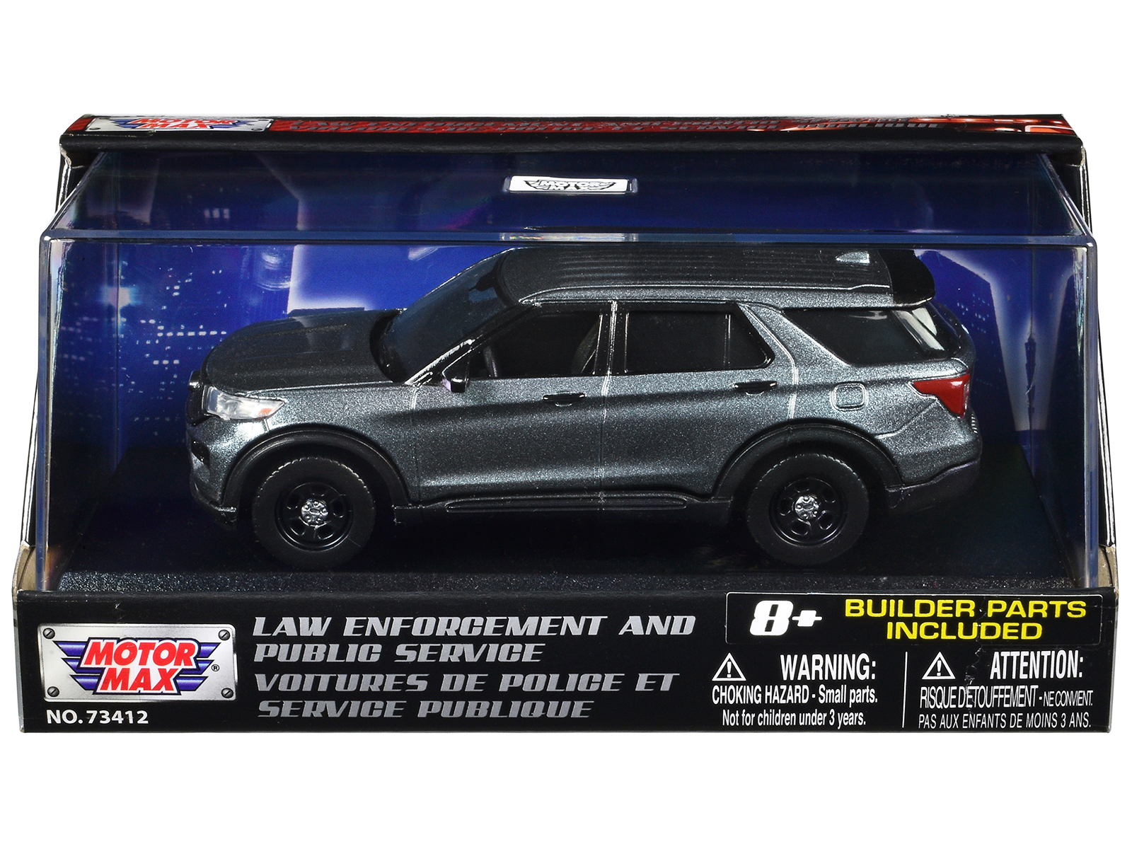 2022 Ford Police Interceptor Utility "RCMP (Royal Canadian Mounted Police)" White "Law Enforcement and Public Service" Series 1/43 Diecast Model Car by Motormax