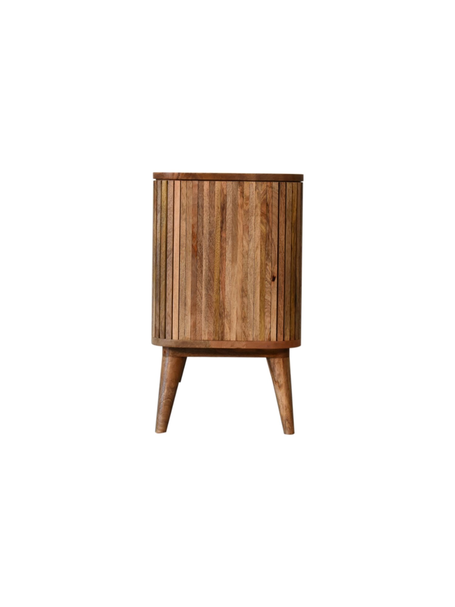 Fabindia Brown Sheesham Wood Textured Cabinet
