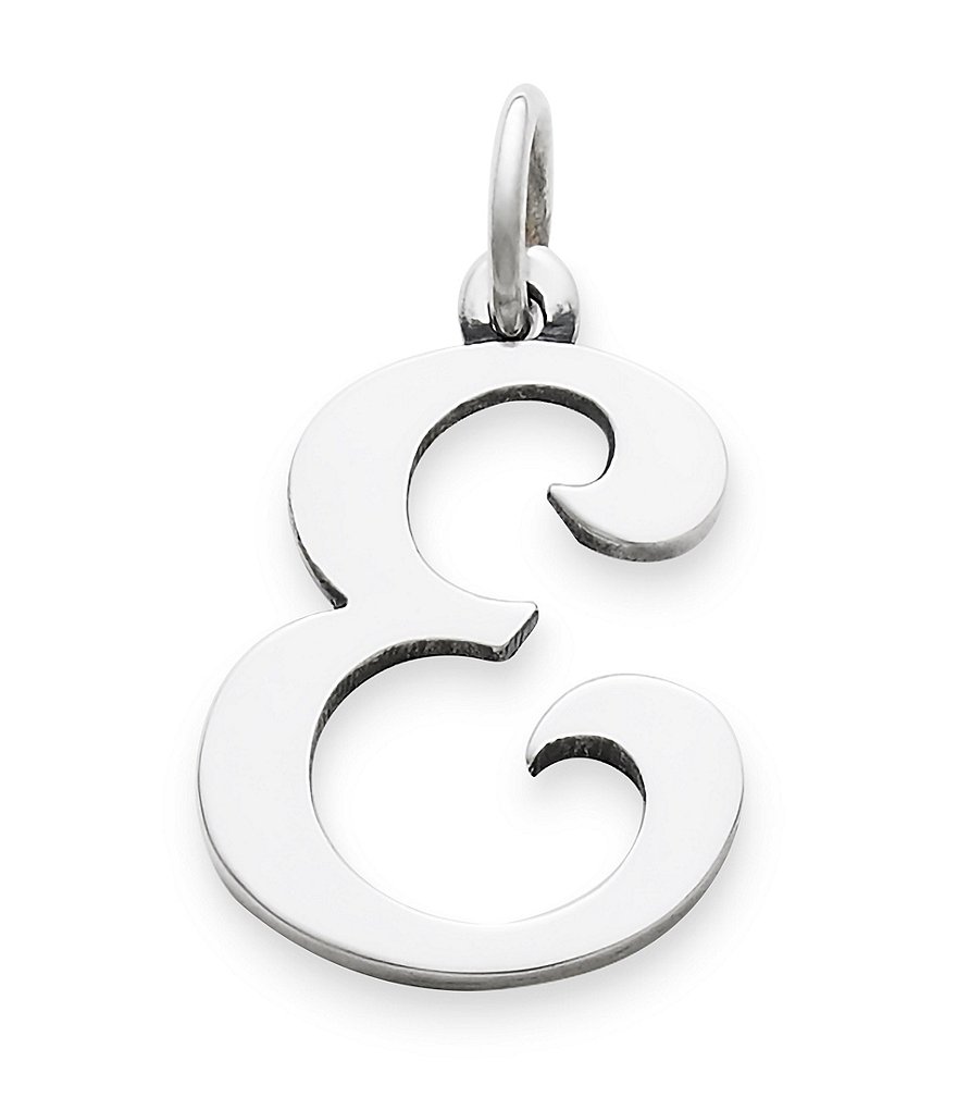 James Avery Large Script Initial Pendant
