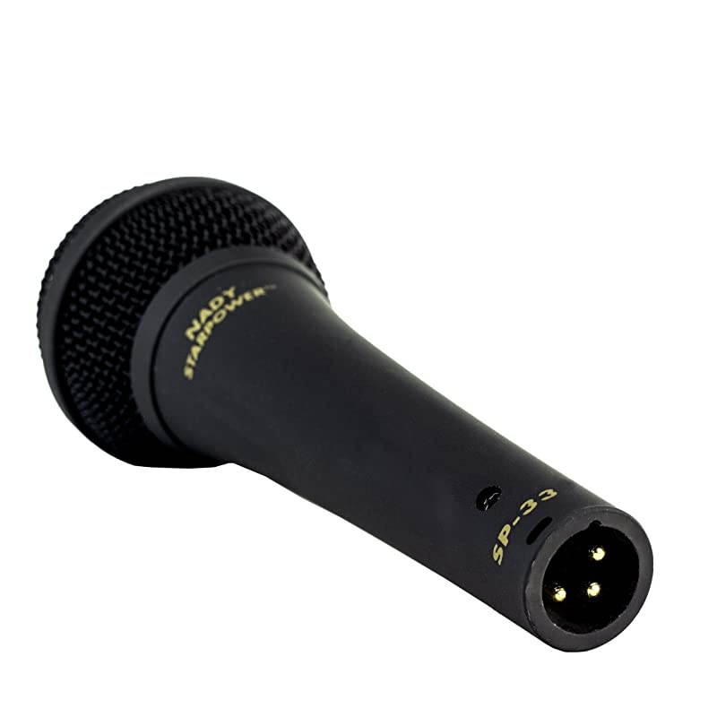 SP33 Dynamic Vocal Microphone 50Hz16kHz frequency range aluminum alloy voice coil and easytogrip comfortable rubber coating incudes microphone clip