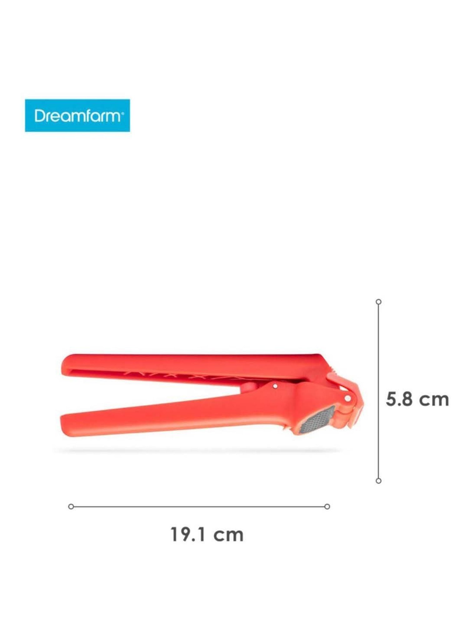 Dreamfarm Red Medium Garlic Press With Ejector