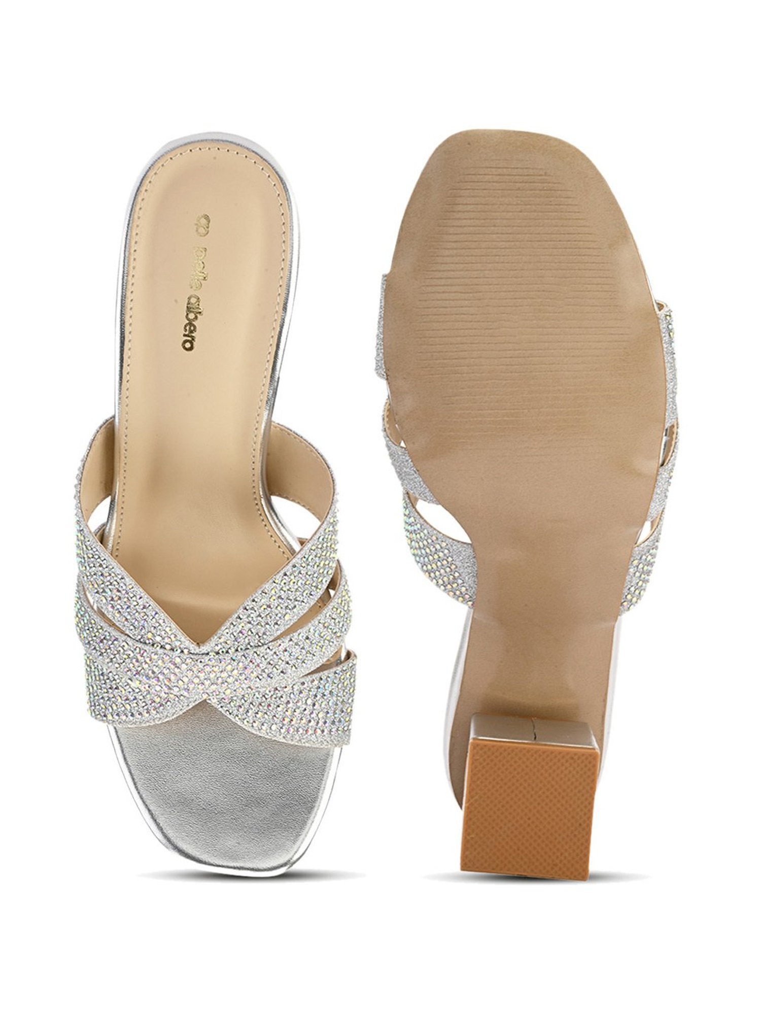 Pelle Albero Women's Silver Ethnic Sandals