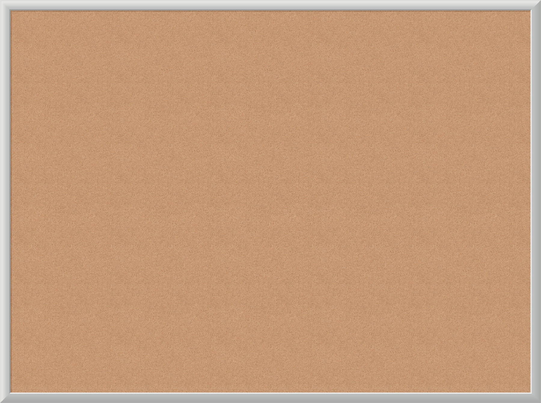 U Brands Cork Bulletin Board 47 x 35 Inches Silver Aluminum Frame 022U00-01