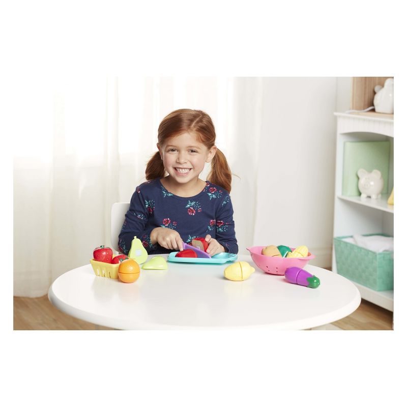 Perfectly Cute Farmer's Market Fruit & Veggie Play Food & Kitchen Accessory 24 Pc Set