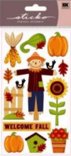 Sticko Harvest Stickers-Glitter Welcome Fall