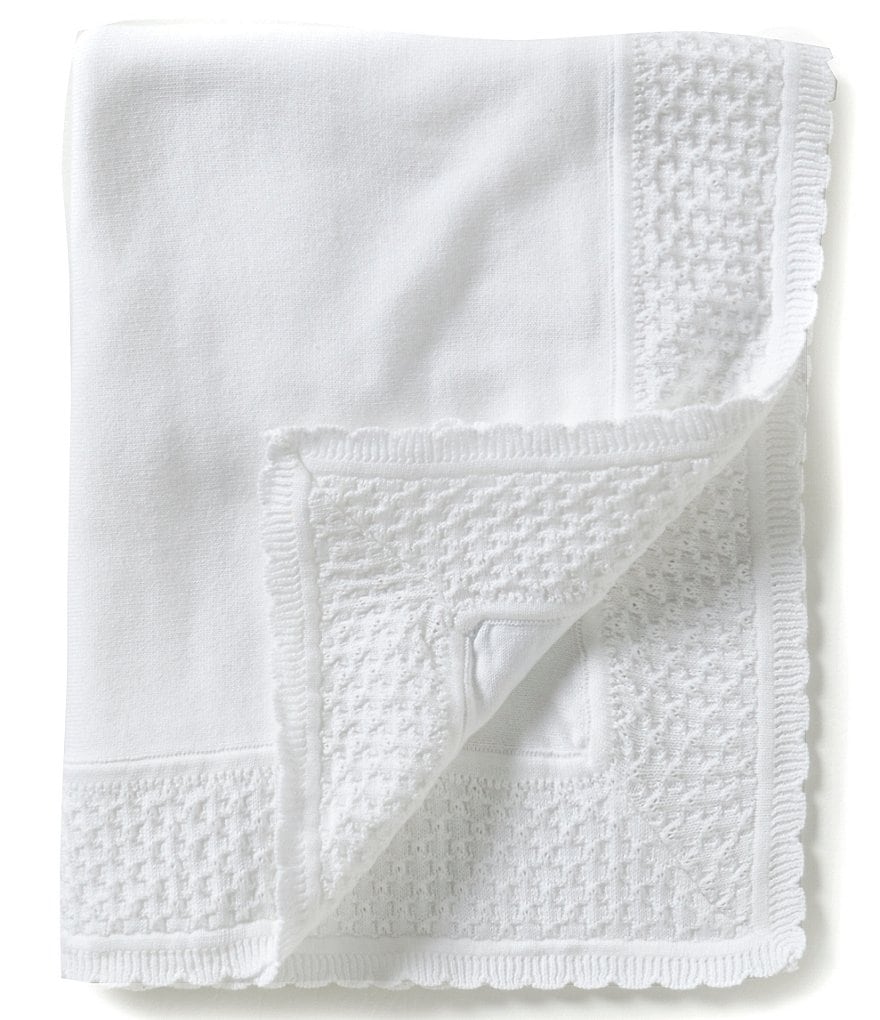 Feltman Brothers Baby Knit Diamond-Pattern Blanket
